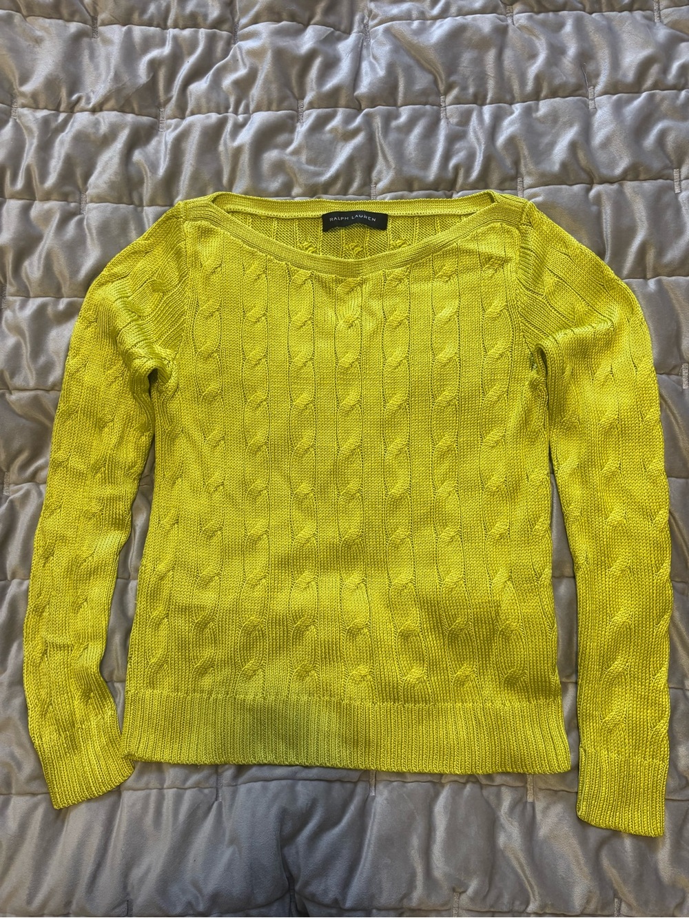 Vibrant Ralph Lauren Black Label 100% Silk Sweater - Sample Piece